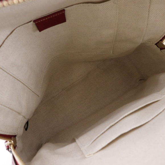 GUCCI Red Leather Backpack - Picture 6 of 11